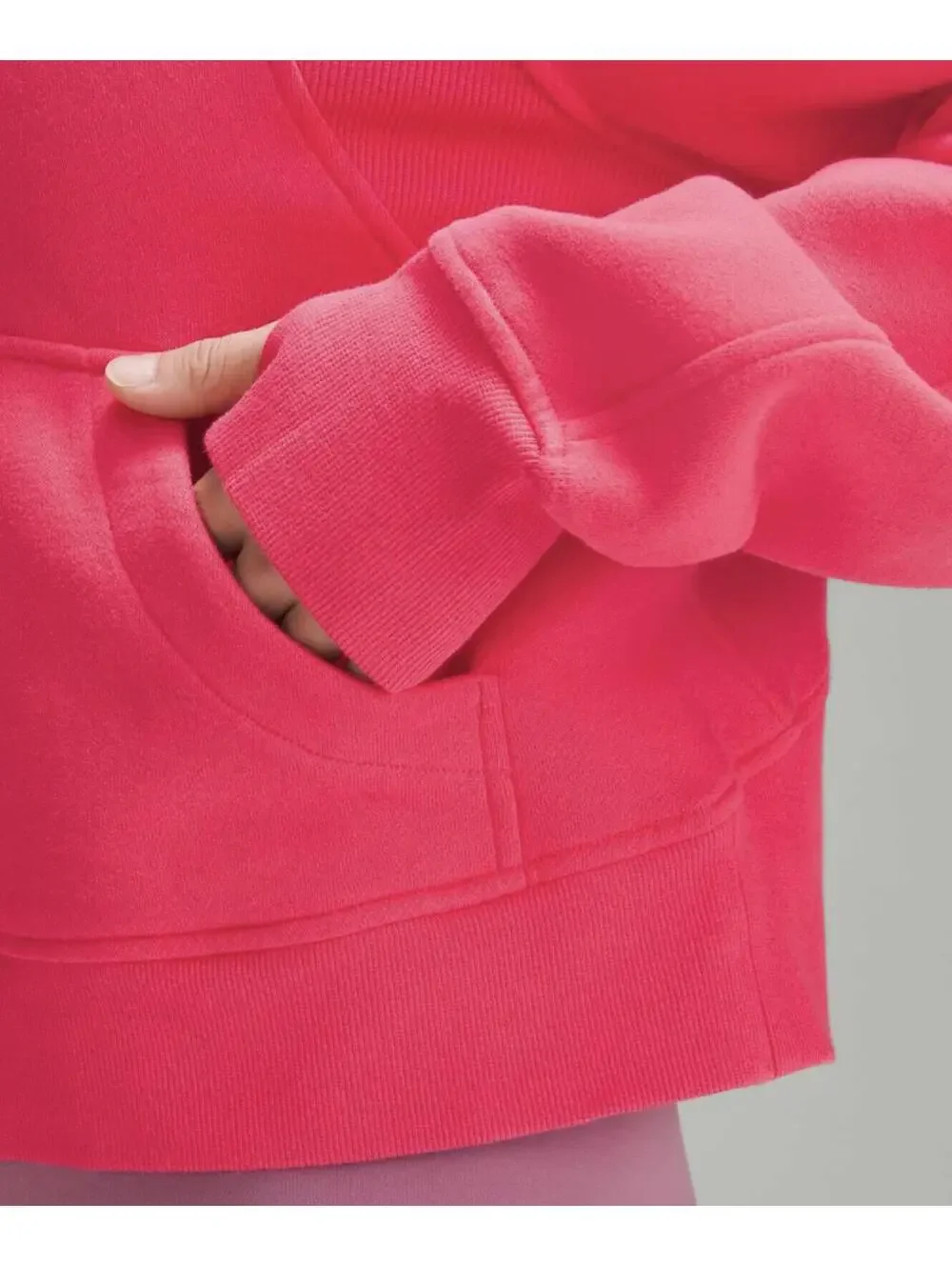 Lululemon Scuba Oversized Half Zip Hoodie Lip Gloss Pink M/L